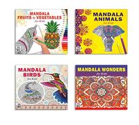 Mandala Fruits & Vegetables + Animals + Birds + Wonders Art Designs Pattern Colouring Books For Kids | Mandala Art | Coloring Book | Relaxation | Creativity | Mindfulness | Stress Relief | Art Therapy