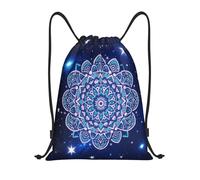 Mandala Galaxie Bleu Profond Sac De Gym Plage Sac De Sport Voyage Sacs De Sports pour École Déjeuner Camping 36X42Cm