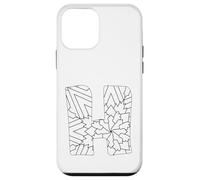 Mandala Lettre H à colorier et à Peindre soi-même Coque pour iPhone 12 Mini