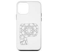 Mandala Lettre P à colorier et à Peindre soi-même Coque pour iPhone 12 Mini
