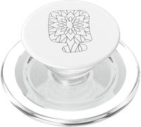 Mandala Lettre Q à colorier et à Peindre soi-même PopSockets PopGrip pour MagSafe