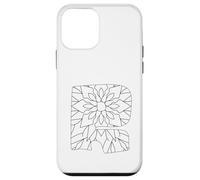 Mandala Lettre R à colorier et à Peindre soi-même Coque pour iPhone 12 Mini