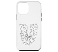 Mandala Lettre U à colorier et à Peindre soi-même Coque pour iPhone 12 Mini