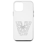 Mandala Lettre V à colorier et à Peindre soi-même Coque pour iPhone 12 Mini