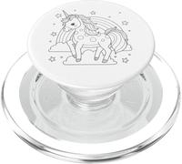 Mandala Licorne à colorier pour Les Enfants PopSockets PopGrip pour MagSafe