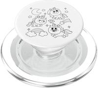 Mandala Licorne à colorier pour Les Enfants PopSockets PopGrip pour MagSafe