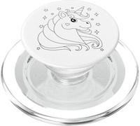 Mandala Licorne à colorier pour Les Enfants PopSockets PopGrip pour MagSafe