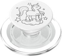 Mandala Licorne à colorier pour Les Enfants PopSockets PopGrip pour MagSafe