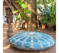 Mandala Life ART Peacock Parent (Coussin Bleu)