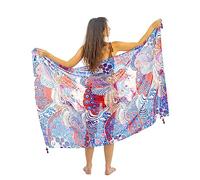 Mandala Life ART Sarong, paréo, bikini couvrant, serviette de plage, jupe enveloppante, châle, écharpe écharpe - Rayon de haute qualité - Doux et léger