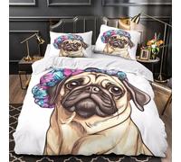 Mandala psychédélique Parure de Lit Microfibre Hypoallergique 3D Imprimée Douce Fractal coloré Housse de Couette Fermeture Éclair Respirante avec Taie d'oreiller for Femmes Double（200x200cm）