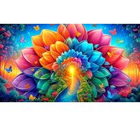 Mandala Puzzle 1000 pièces Educa Cadeau Unique De l'art Décoration Jeu éducatif Challenge Toy pour Adultes & Enfants des 14 Ans 75x50cm/1000pcs