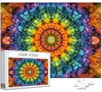 Mandala Puzzle 2000 Pièces Adultes, DIY Puzzle Fleurs Couleur Puzzles, Jigsaw Jeu éducatif effrayant, Ddifficile pour Adultes avec Emballage Cadeau for Decoration Chambre Murale, Cadeau Homme, Model87