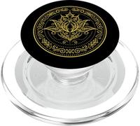 Mandala rond avec lotus Géométrie sacrée et spiritualité PopSockets PopGrip pour MagSafe