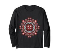 Mandala runique Nordique Viking Art Folklorique Ancien Symbole païen Manche Longue