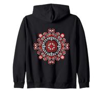 Mandala runique Nordique Viking Art Folklorique Ancien Symbole païen Sweat à Capuche