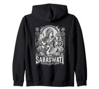 Mandala Spirituel védique Saraswati Connaissance Sacrée Sweat à Capuche