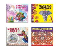 Mandala Unicorn + Animals + Birds + Wonders Art Designs Pattern Colouring Books For Kids | Mandala Art | Coloring Book | Relaxation | Creativity | Mindfulness | Stress Relief | Art Therapy (Set Of 4 B