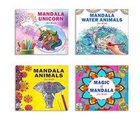Mandala Unicorn + Sea Animals + Animals + Magic Art Designs Pattern Colouring Books For Kids | Mandala Art | Coloring Book | Relaxation | Creativity | Mindfulness | Stress Relief | Art Therapy (Set Of