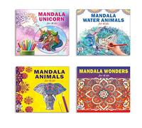 Mandala Unicorn + Sea Animals + Animals + Wonders Art Designs Pattern Colouring Books For Kids | Mandala Art | Coloring Book | Relaxation | Creativity | Mindfulness | Stress Relief | Art Therapy (Set