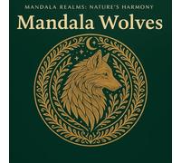 Mandala Wolves: A Majestic Wolf-Themed Mandala Colouring Book for Adults and Teens: Wild Wolf Mandalas, Forest Patterns & Beautiful Line Art for Relaxation, Mindfulness and Stress Relief