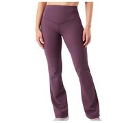 Mandala - Women's Flared & Ribbed Pants - Pantalon de jogging - M - burgundy