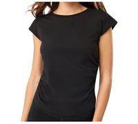 Mandala - Women's Side Ruffled Top - T-shirt - L - black