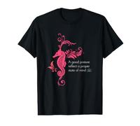 Mandala Yoga Méditations Graphique Hippocampe T-Shirt Graphique avec Valeur