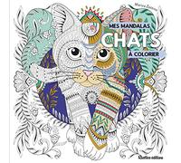 Mandalas à colorier : chats