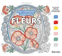 Mandalas à peindre : fleurs