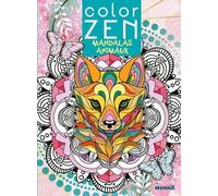 Color Zen - Mandalas animaux - Livre de coloriage détente - Dès 7 ans