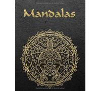 Mandalas: Cahier de coloriage adultes avec 95 Mandalas pour adultes sur fond noir pour des couleurs fantastiques | Modèles de coloriage gratuits au format PDF pour impression