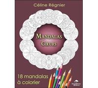 Mandalas Coeurs - 18 Mandalas À Colorier