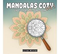 Mandalas Cozy Vol.1: 40 coloriages avec pages de suivi (tracker) | Bilingue FR/EN | Faciles et relaxants