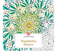 Mandalas fleurs - Florence Dellerie - Hachette Heroes - cartonné - Livre-jeu
