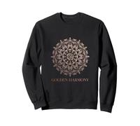 Mandalas Floraux, Harmonie dorée, Motif fougère Or Rose Sweatshirt
