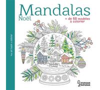 Collectif – Mandalas Noël – + de 60 modèles à colorier – Broché, Document jeunesse