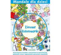 Mandalas pour enfants Livres à colorier en hiver (Buch auf Polnisch)