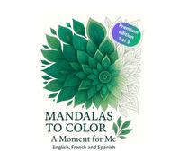 Mandalas to color: A Moment for me - PREMIUM EDITION 1 of 3: PERFECT FOR MARKERS | 8,5 x 8.5 | Printed on right-hand pages only | Beginners and advanced