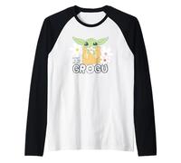 Mandalorian Cutest in The Galaxy Grogu Manche Raglan