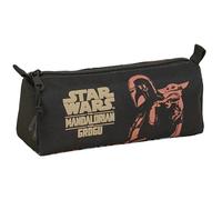 Mandalorian & GROGU - Trousse avec Fermeture éclair et Compartiment, Trousse pour Enfant, idéale pour Les Enfants d'âge Scolaire, Confortable et Polyvalente, qualité et résistance, 21 x 7 x 8 cm