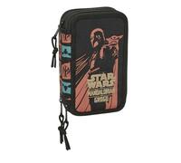 Safta Triple Mandalorian & Grogu Pencil Case 37 Units Noir Homme