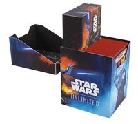 Gamegenic Star Wars Unlimited Caisse Souple - Boîte de Jeu Durable imprimée en Couleur et sous Licence Officielle, Peut contenir 60 Cartes à Double Manches, Parfaite pour Les JCC et LCG, Design