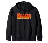 Mandan, style rétro des années 80 du Dakota du Nord Sweat à Capuche