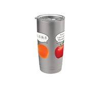 Mandarin Apple Chinois Anglais Pun Funny Language Design Gobelet isotherme en acier inoxydable double paroi
