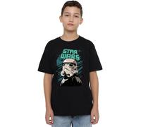mandarin creative ltd Star Wars Trooper Street Glare Unisex Kids T Shirt, Noir, 9-10 Ans Garçon