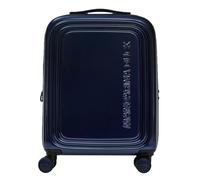 Mandarina Duck Logoduck + Metal 4 roulettes Trolley S 55 cm avec soufflet d'extension bleu
