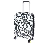 Mandarina Duck Valise cabine Logoduck + Moire 55 cm 4 roulettes soufflet d'extension blanc