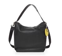 Mandarina Duck Mellow Cuir Hobo Sac à Bandoulière en Cuir Néro FZT95001 Noir