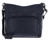 Sac bandouliÃšre en cuir de veau Mandarina Duck Mellow Bleu 25x30x8 cm